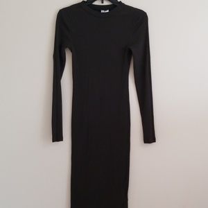 Divided size small dark green dress